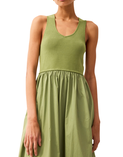 green emerald velvet dress Anya Dress main image 0