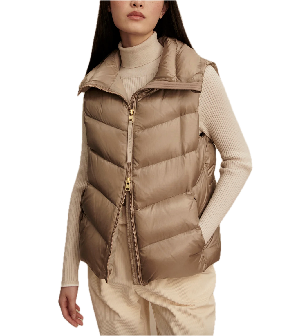 Bextor down gilet-taupe