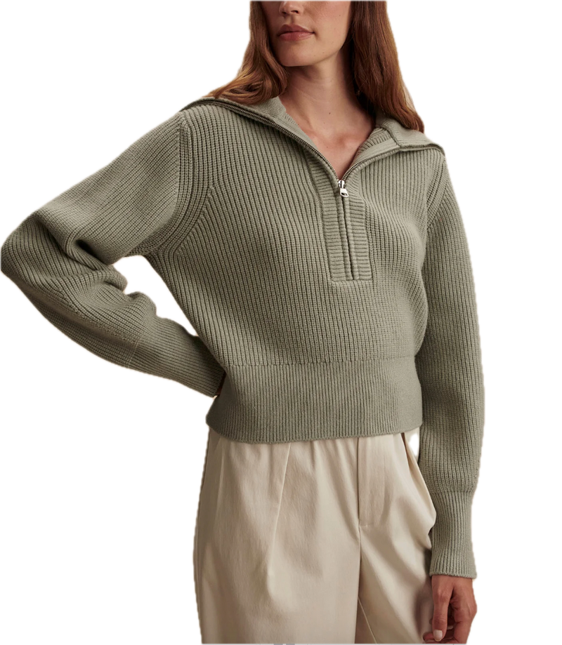 Maura half zip - agate