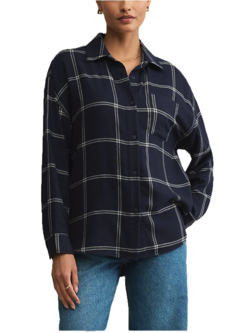 River Plaid Button Up