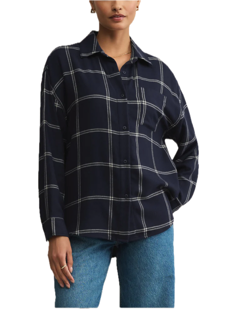 River Plaid Button Up