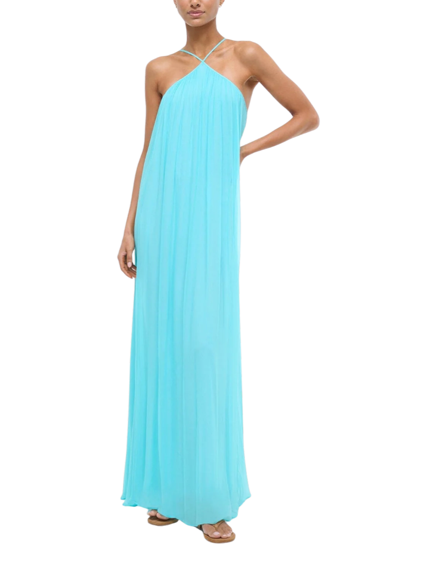 dashia blue dress Joyfolie Women's Nerina Dress in Dusty Blue, Extra Extra Small