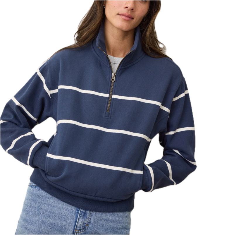 fleece navy/white