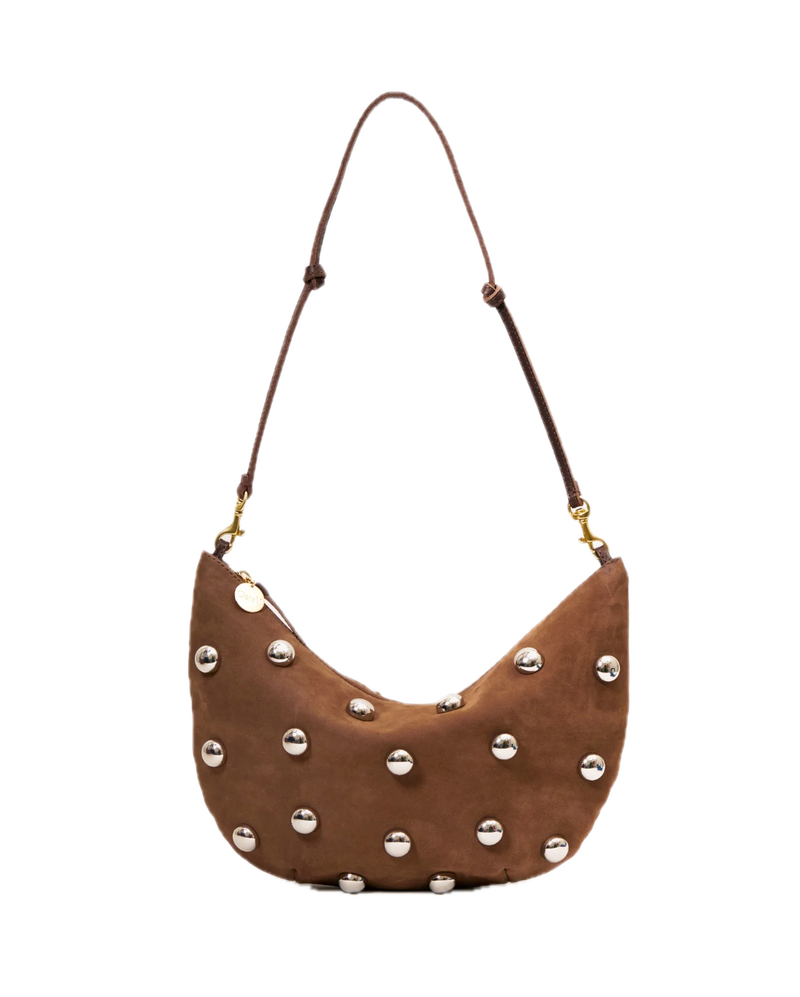 Lune w/ studs - choco bar