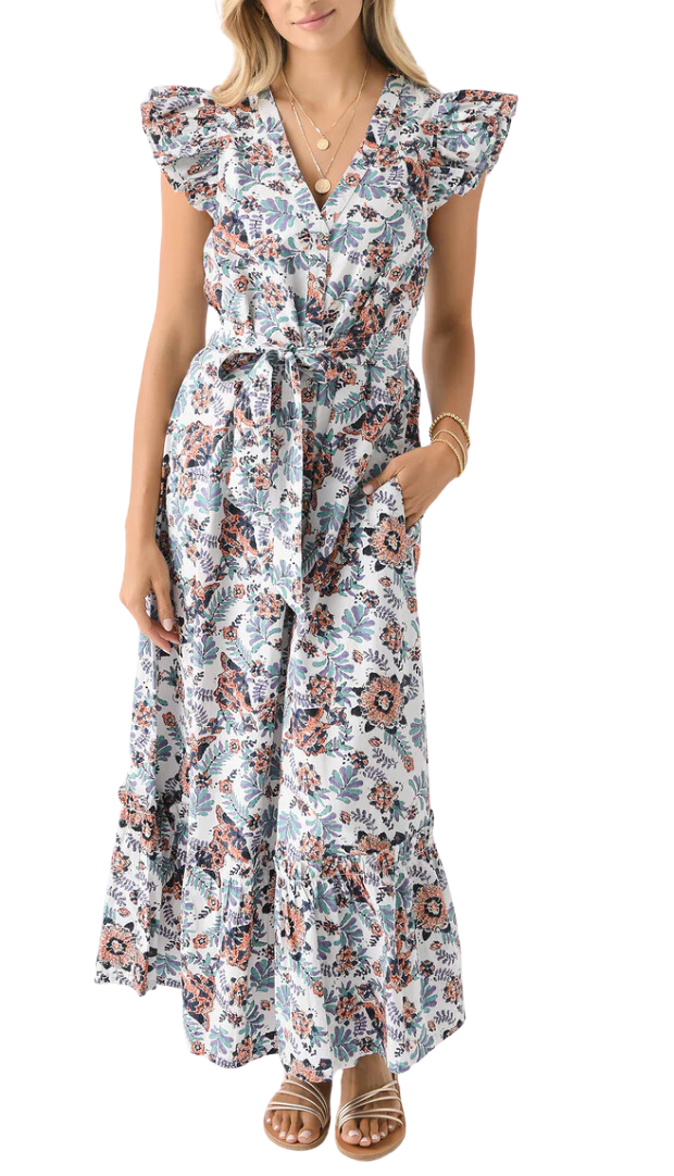 Noricel ankle dress - miramonte print