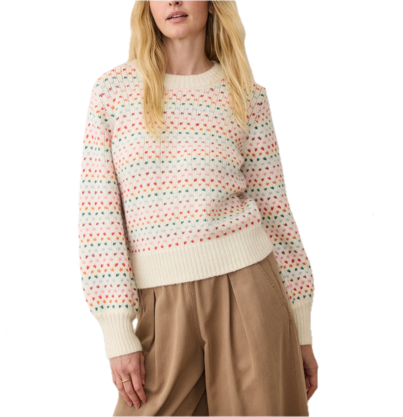 Alma crewneck - rainbow