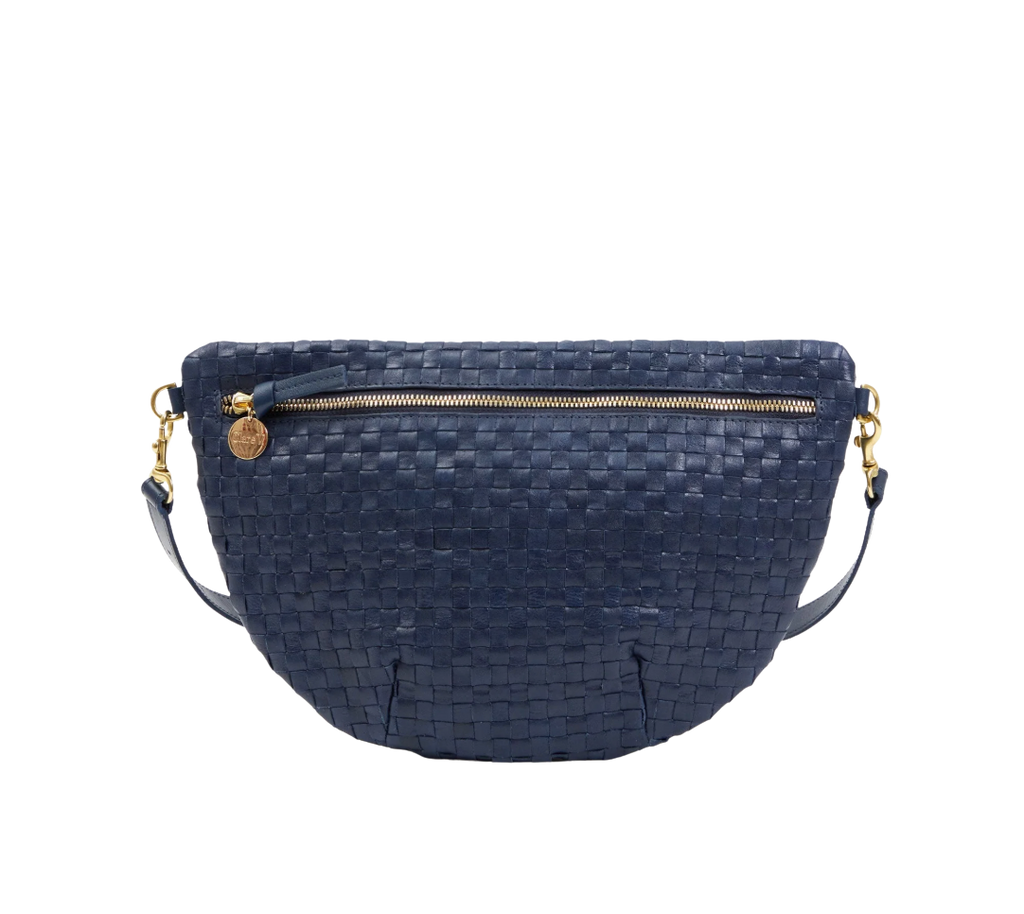 Grande fanny - bleu marine woven checker
