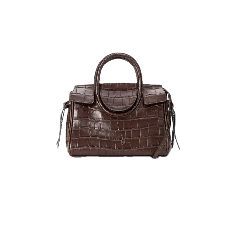 Maude mini carryall - espresso croco