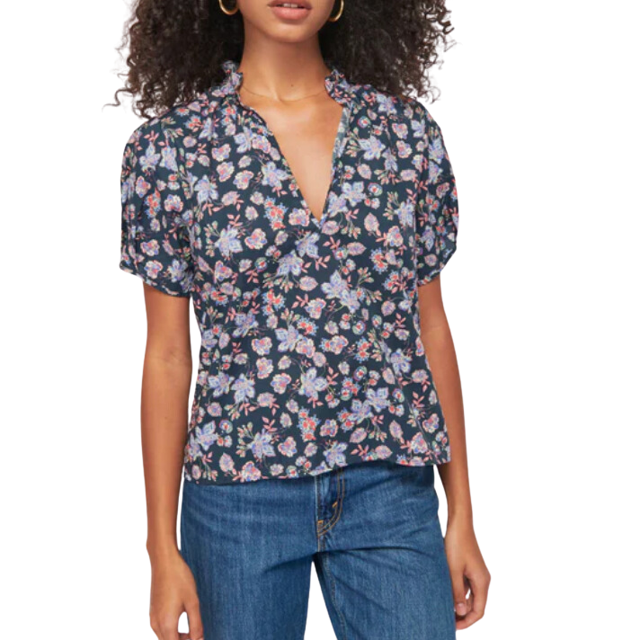 Rosanna blouse with ruffled - midsummer