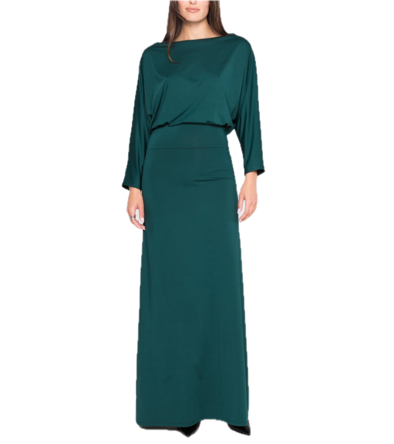 Jersey cool girl dress - pine