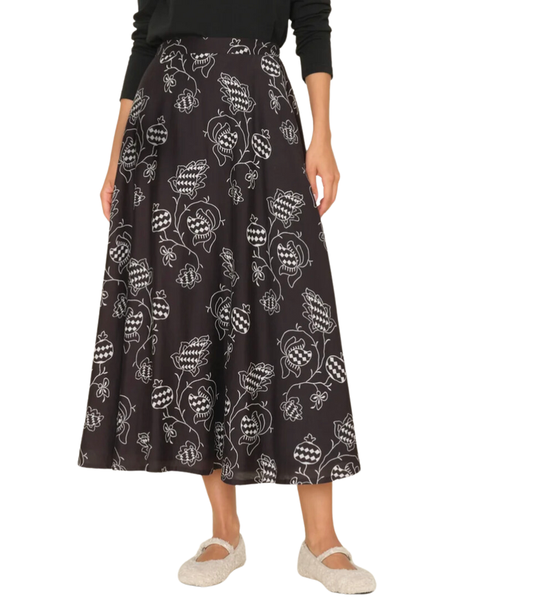 Satine skirt - black pom