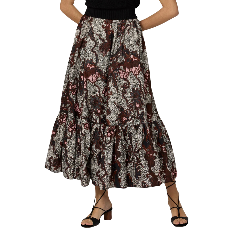 Keisha ankle skirt - castello print