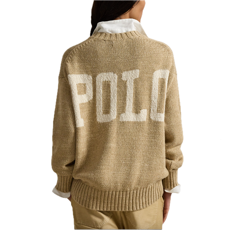 Cotton pullover - tan heather