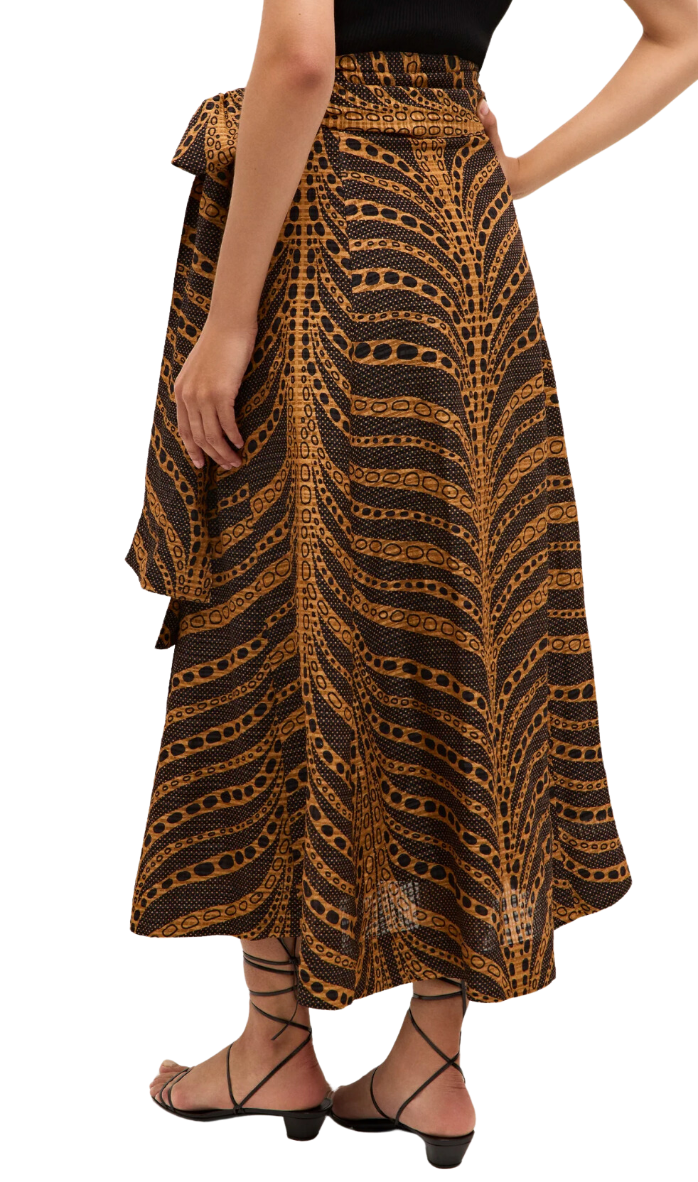 Estine wrap skirt - tigris