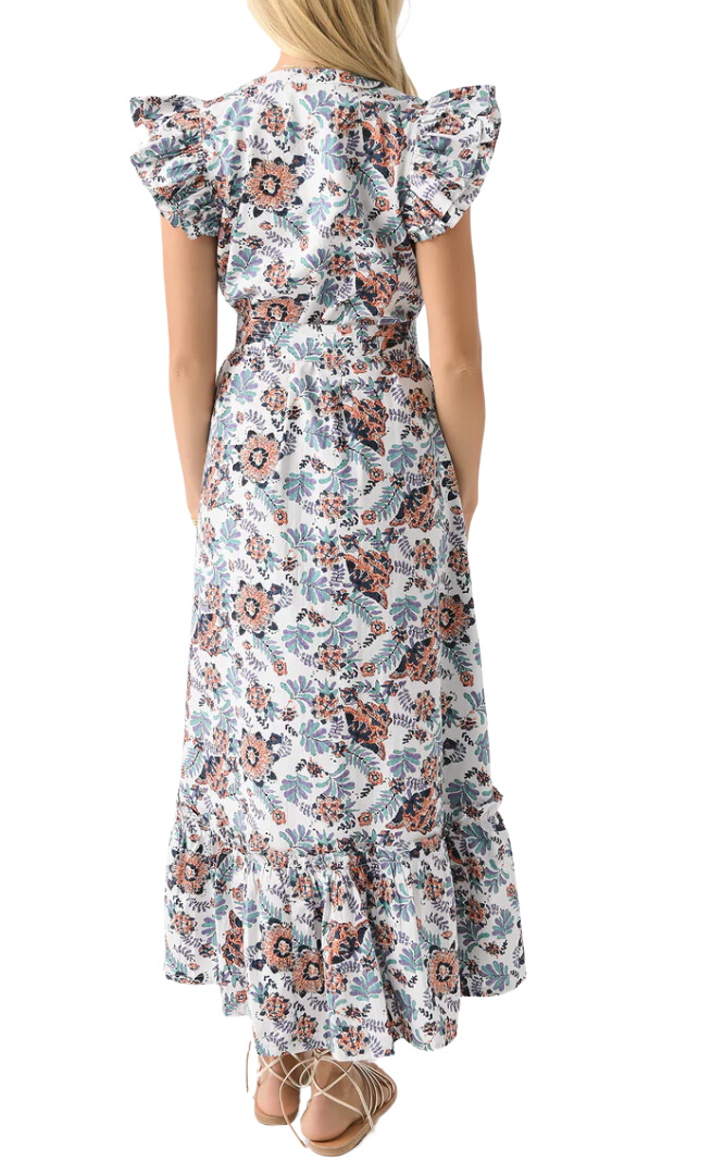 Noricel ankle dress - miramonte print