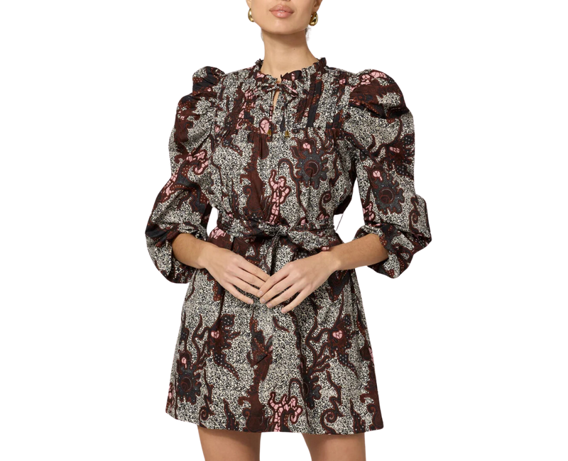 Ivana mini dress - castello print