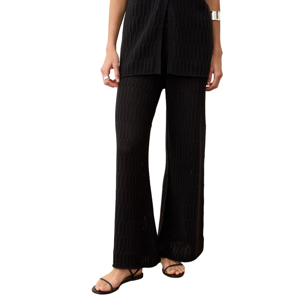Archive ray sweater pant - black