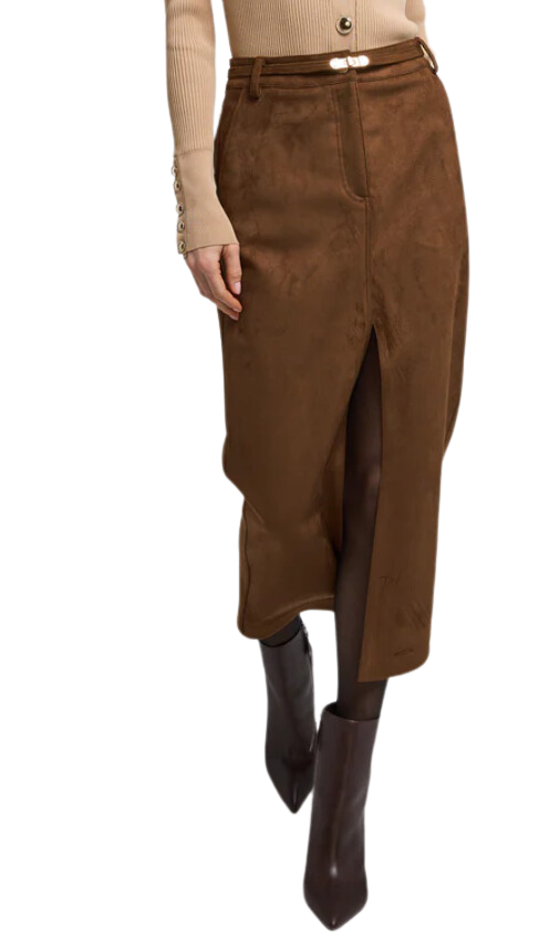 Medina vegan suede skirt