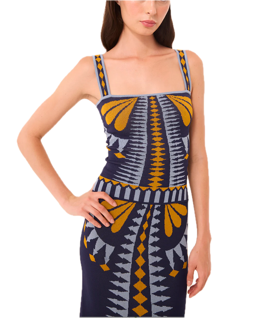 Briar top - butterfly jacq knit