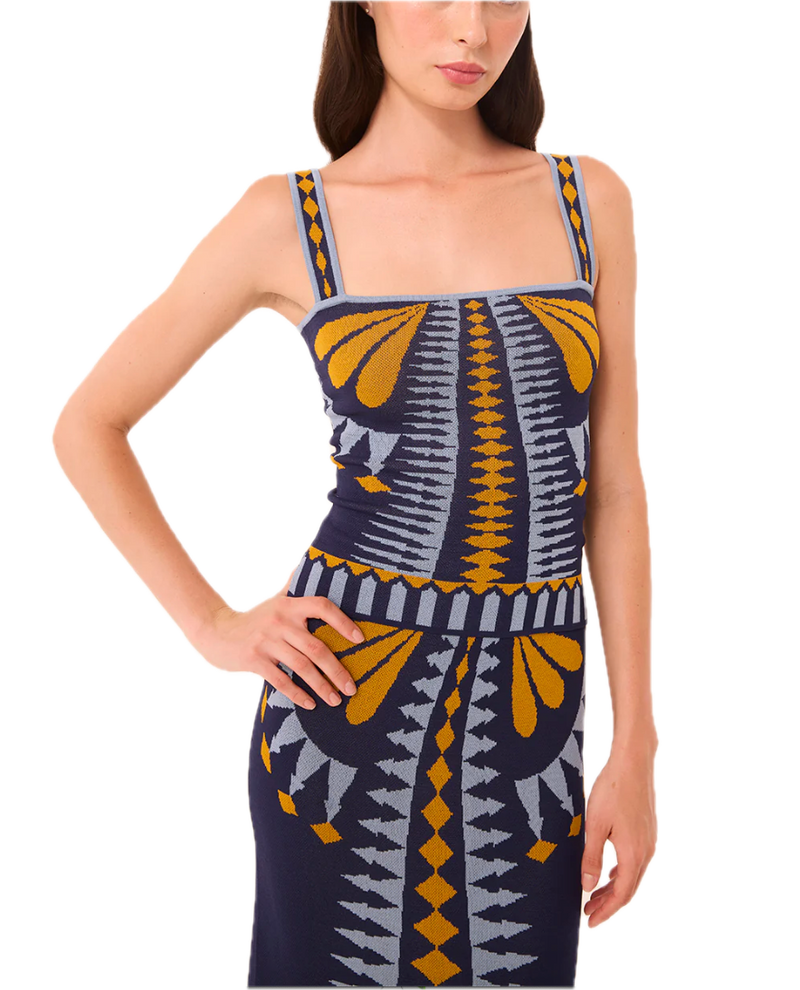 Briar top - butterfly jacq knit