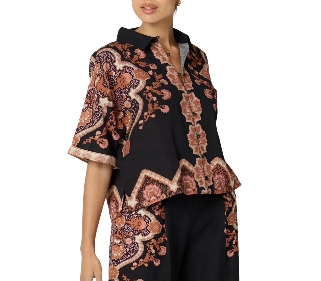 Jeni blouse - dark lagos