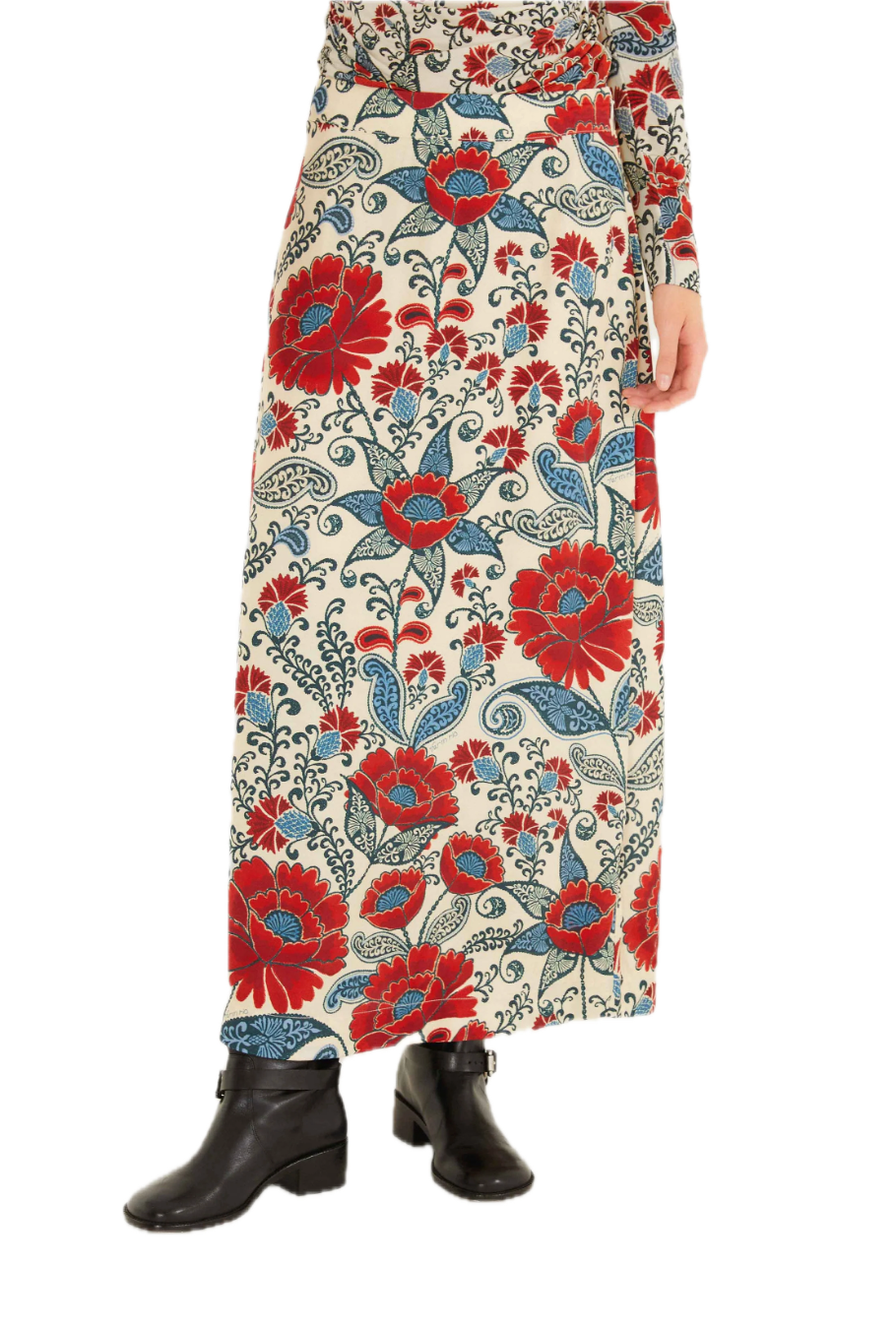 Francesca sand maxi skirt