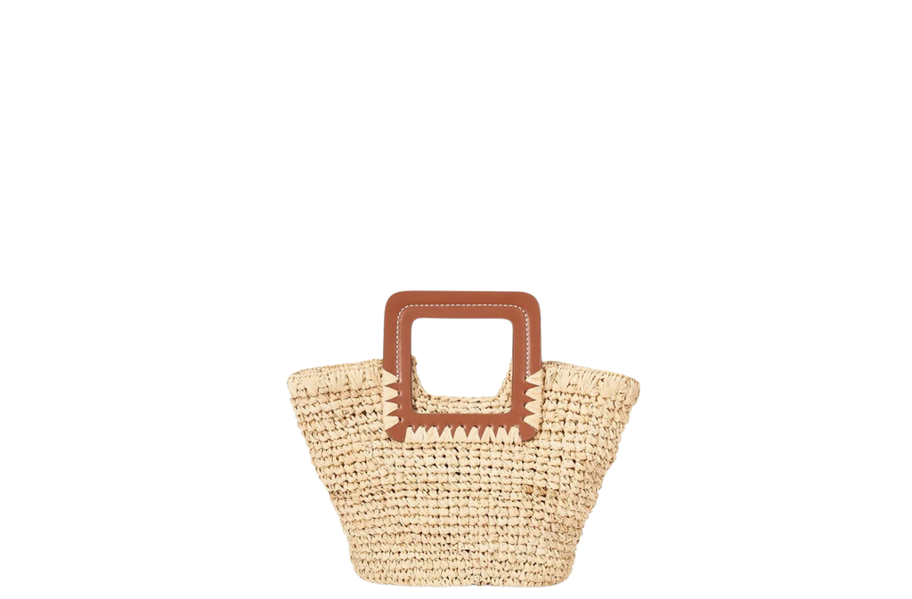 Shirley mini bucket - natural/tan