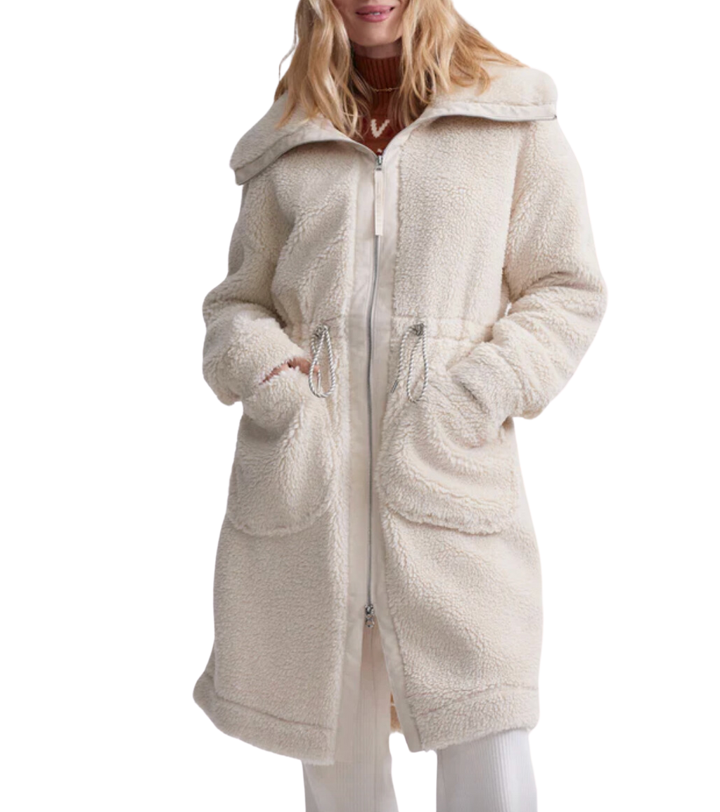 Logan sherpa coat - sandshell