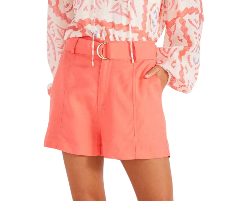 Lila linen shorts - pink