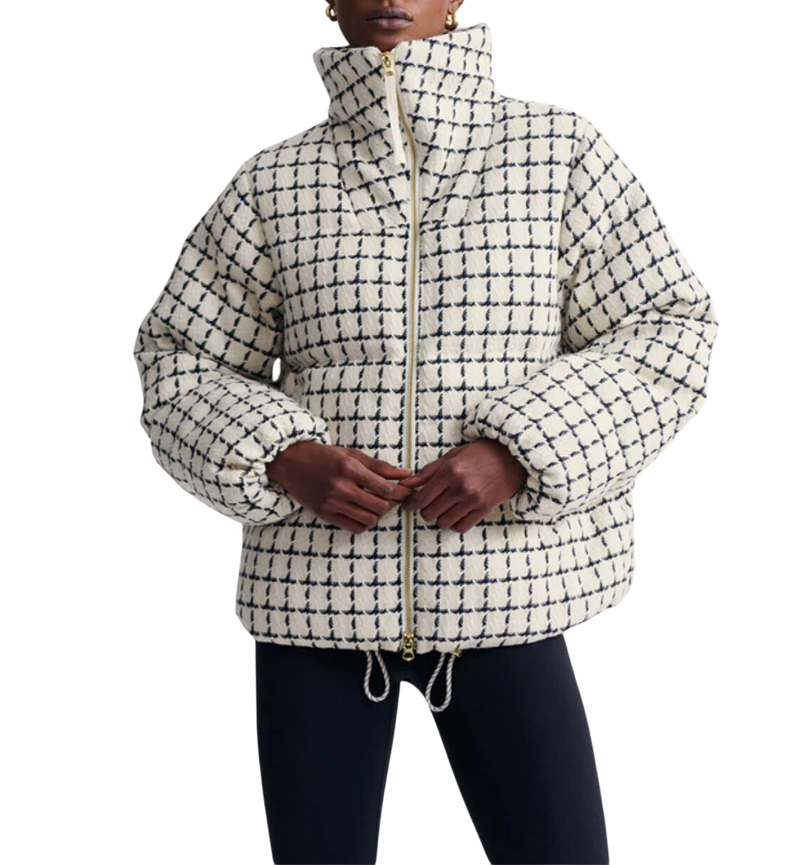 Eugene check short puffer