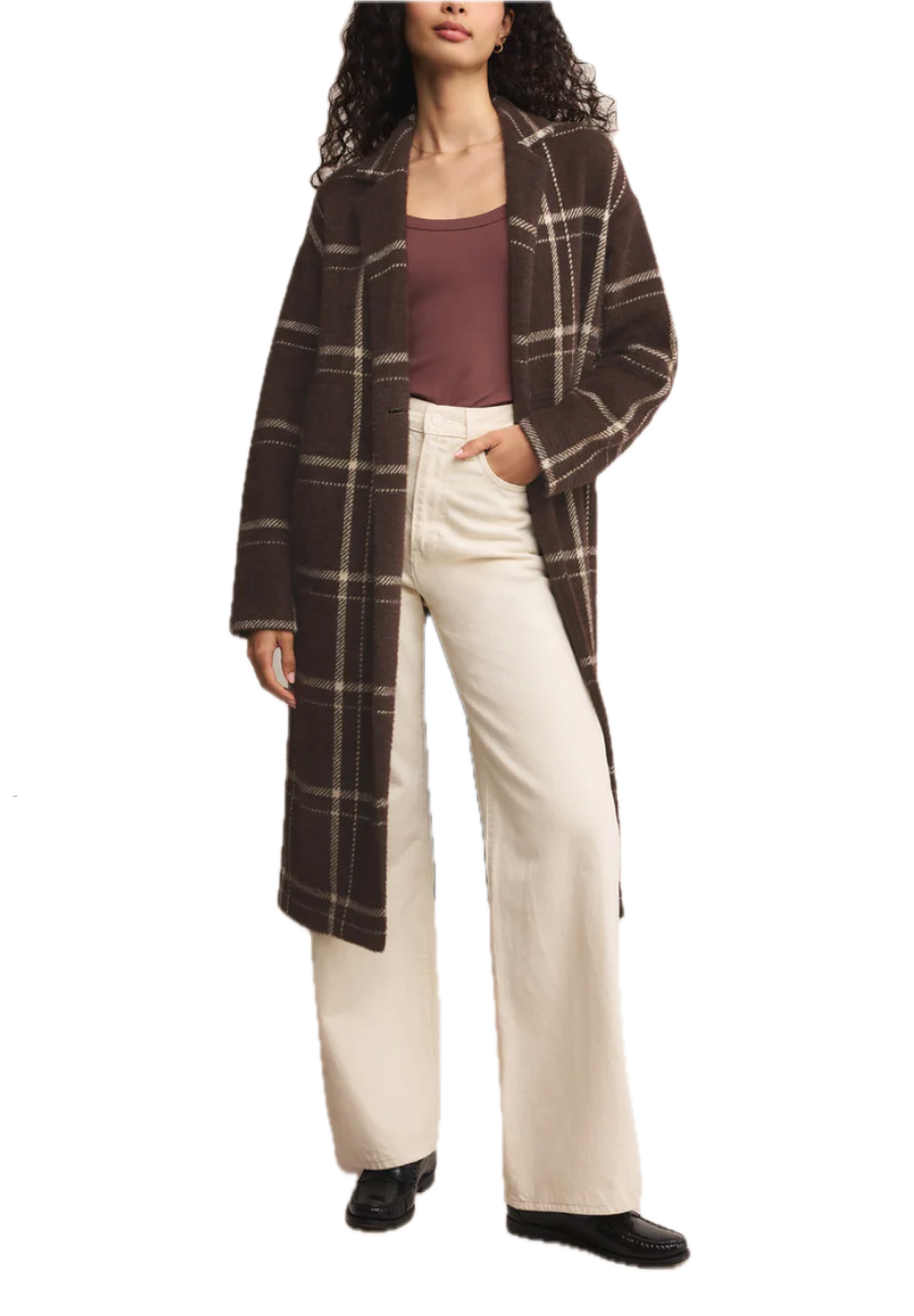 Mason Sweater Plaid Coat