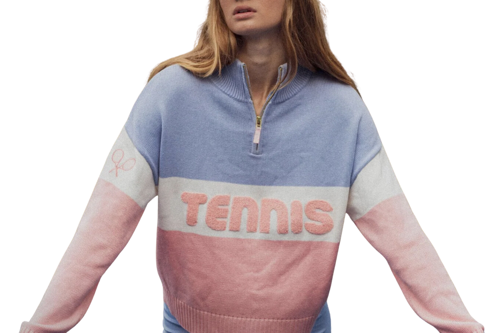Tennis Colorblocked Quarter Zip