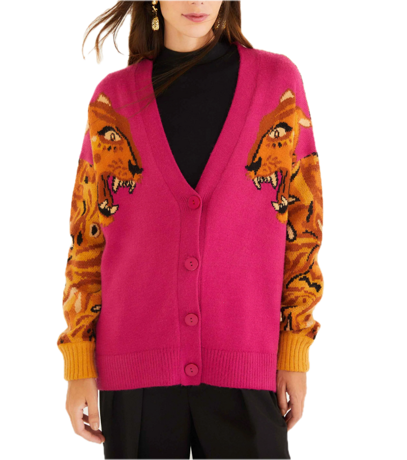 Bold tiger cardigan