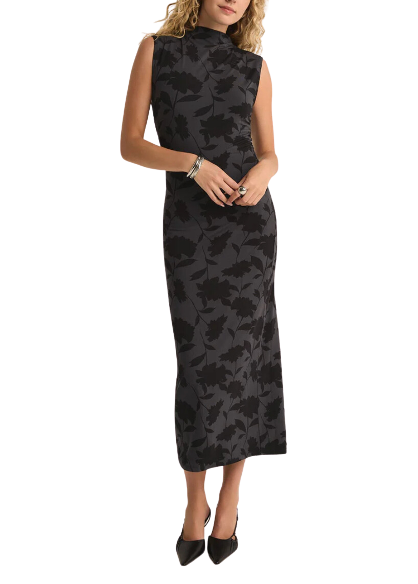 Tatum Shadow Floral Midi Dress