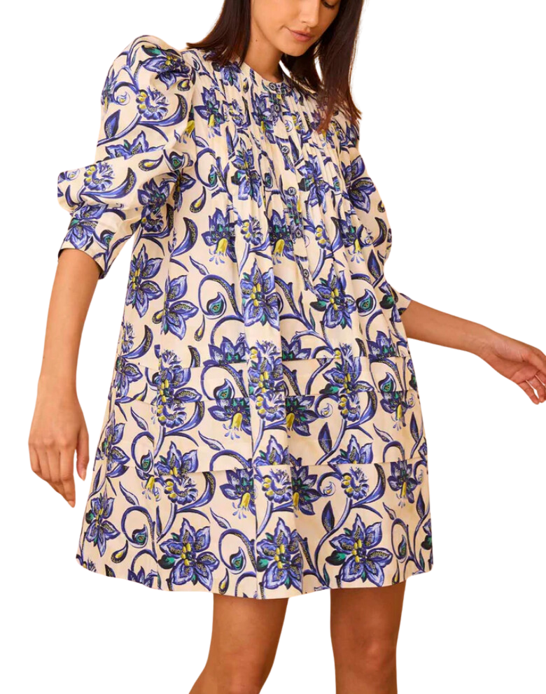 Sidney dress - porcelain floral