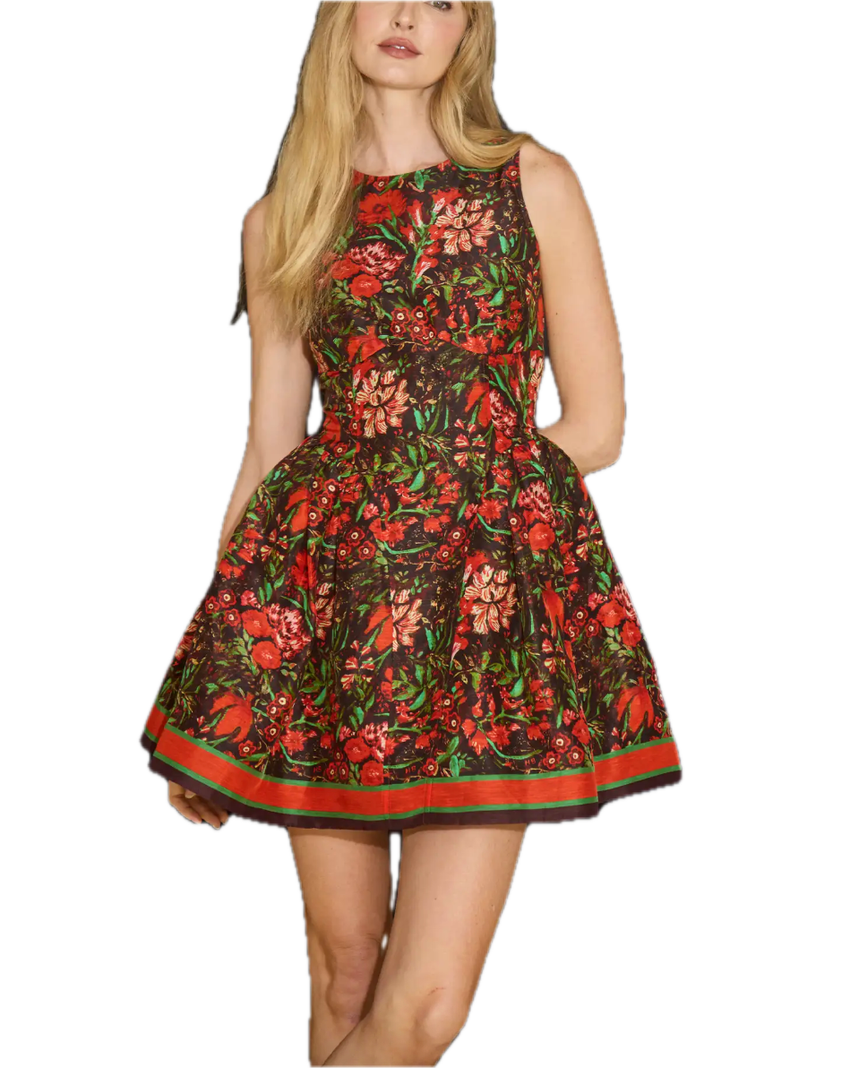 Layne dress - holiday floral