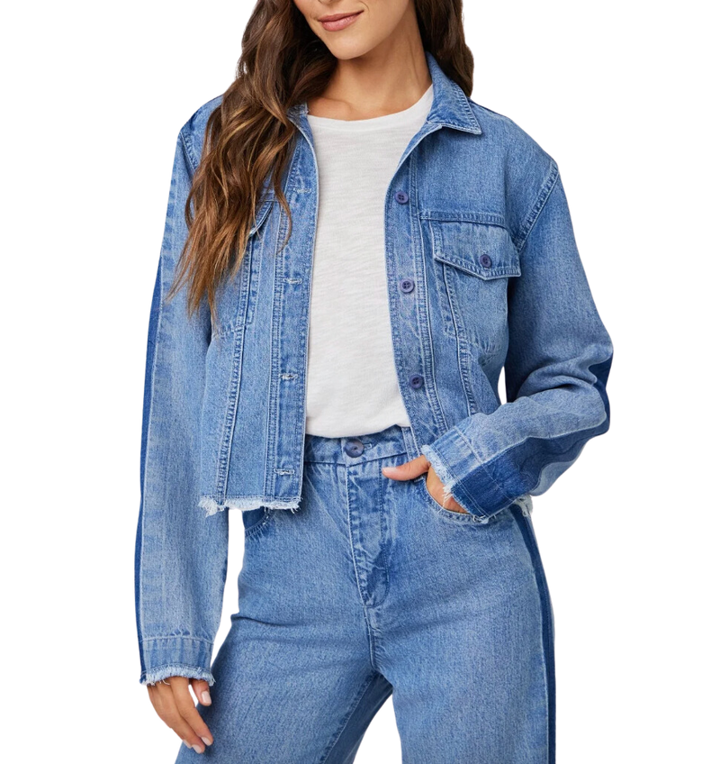 Billie- tacked sleeve denim jacket