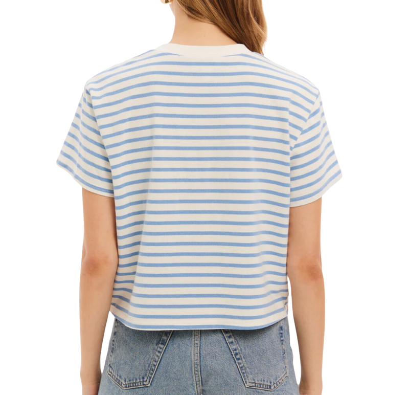 Stripe brooklyn tee - blue stripe