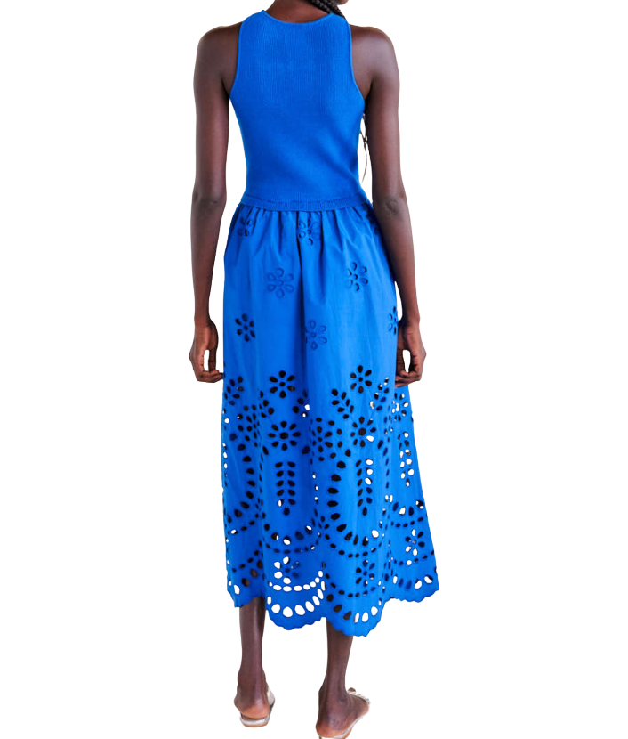 Dawn eyelet midi dress