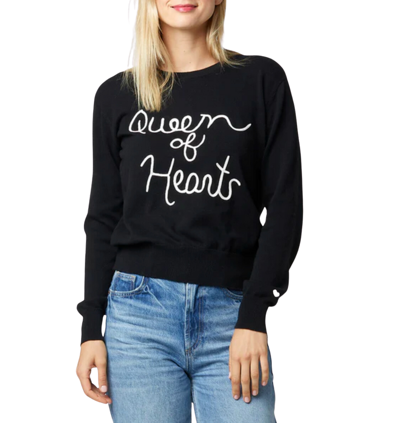 Charli queen of hearts sweater - abyss